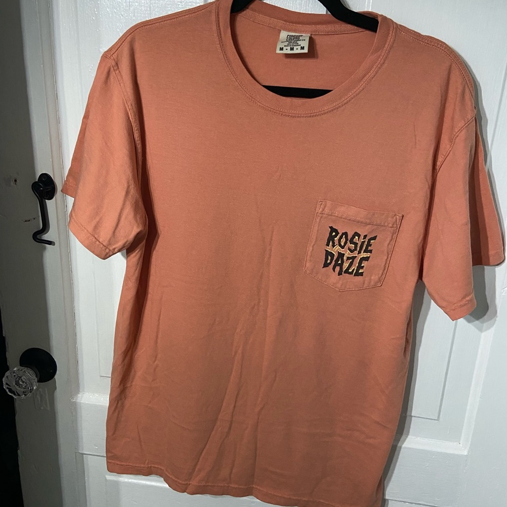 Rosie Daze Halloween dog logo tee orange